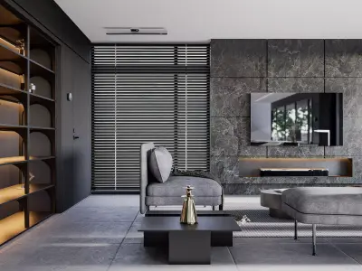 Modern living - C2 3D model