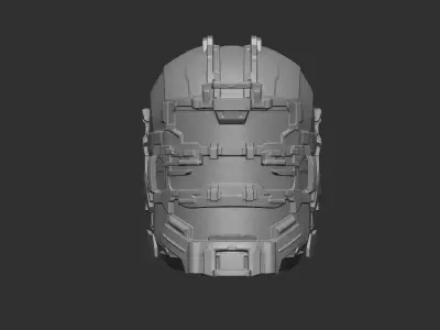 Dead Space Engineer Helmet - Headsculpt for Action Figures 3D print model