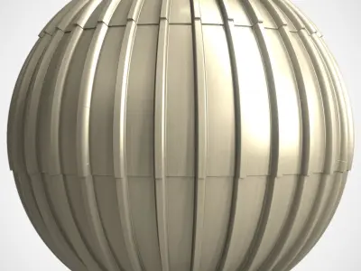 Roof Tile Materials 29- By 3 color Pbr By Sbsar 4k 3D model