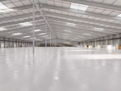 Industrial Warehouse Interior 21  Low-poly 3D model