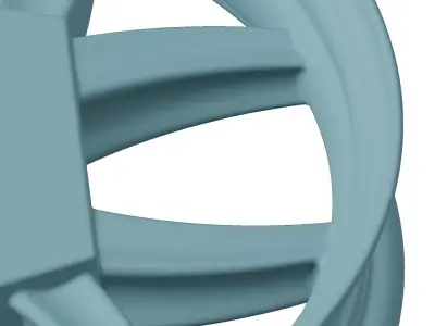 Plastic Gorgeous Wheel Rim Toy 3D model