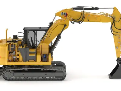CAT 313 Triple Arm New Cabin 3D model