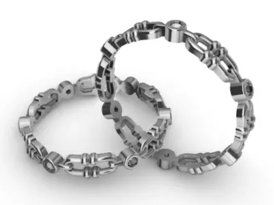 Ring Chain R-001 3D print model