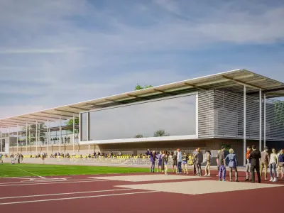 athletic sport pavilion 3D model