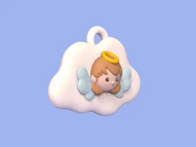 Angel Cloud Ornament 3D print model