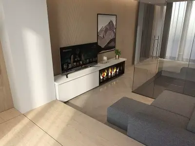 Hotel Room 3D Model Interior Scene 3D model