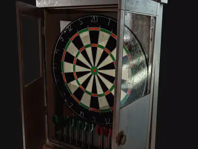 Dartboard Pack  Low-poly 3D model