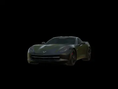 Corvette chevrolet sports car 3D model