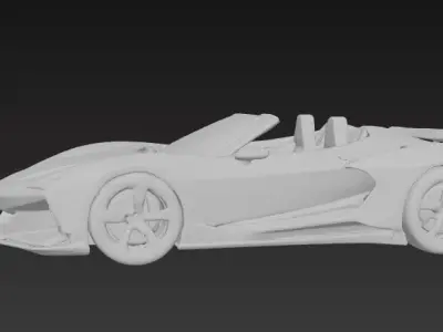 Sport Car 3D Model Series 1 3D print model