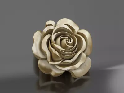 Golden Rose 3D Model Free 3D print model
