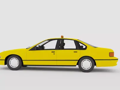 Taxi 3D Model 3D model