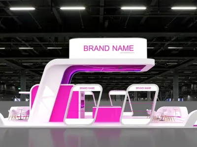 Exhibition Booth Stand stall 3D model 3D model purchase