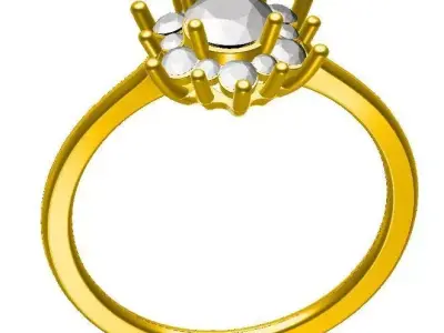 FASHION RING 3D print model