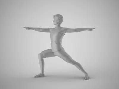 Man Warming Up 3D print model