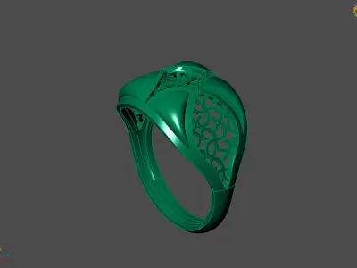 Plain Ring Women Ready STL 3DM Models Womens Rings 3D models 3D print model 77