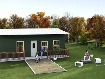 Small Apartment 3D House plan  Low-poly 3D model buy