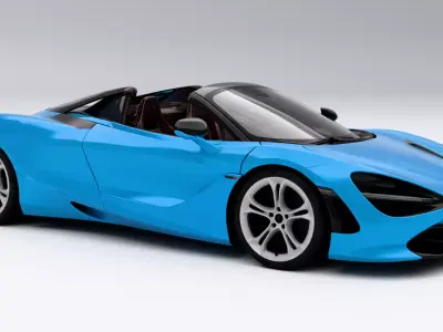McLaren 720s Spider Low-poly 3D model