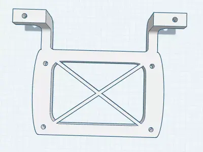 Front License Plate Mount - Compatible with Taunus TC3  3D print model