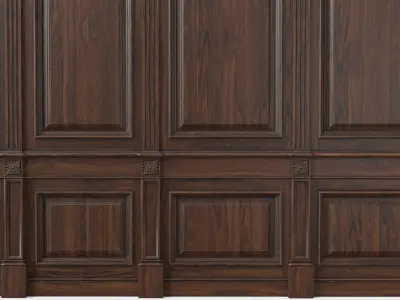 Wooden panel 02 07 3D model