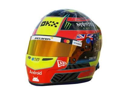 F1 Oscar Piastri Helmet 2025 3D model