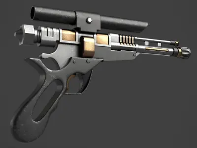 Fantasy Gun 20 3D model