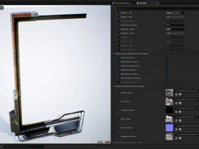 cyberpunk  Stand billboard - adjustable -  PBR Low-poly 3D model