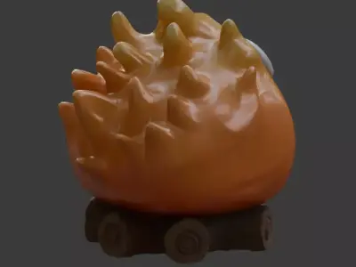 Decorative container - calsifer howls castle 3D print model