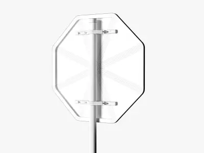 95 UK Traffic Road Signs Pack  Low-poly 3D model