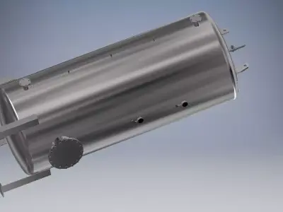 Air Vessel Tank 7000 litre 3D model