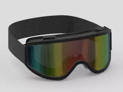 Goggle Glasses Low Poly PBR Realistic Low-poly 3D model