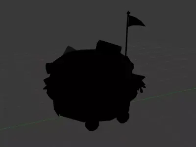 The Patty Wagon Low-poly 3D model