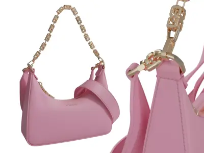 GIVENCHY monogram chain shoulder bag Low-poly 3D model