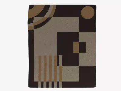 Art Deco Carpet 02 3D model
