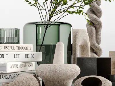decorative set 20 3D model purchase