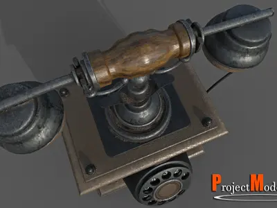 Old Phone-Version002 Low-poly 3D model