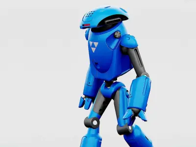 UTILITY BOT SOPHIE Rigged for Unreal Engine - Unity - MIXAMO  3D model