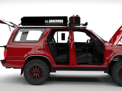 TOYOTA 4RUNNER 1989 ARB 4X4  Low-poly 3D model