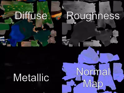 Vibrant Peacock Elegance model pack Low-poly 3D model