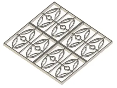 Premium Window Grill 3D print model