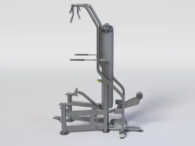 WEIGHT ASSISTED CHIN-DIP Gym Equipment Low-poly 3D model