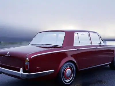 Retro Car 1970 3D model