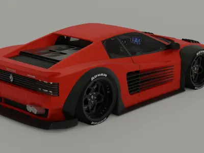 Ferrari Testarossa Widebody Kit 3D model