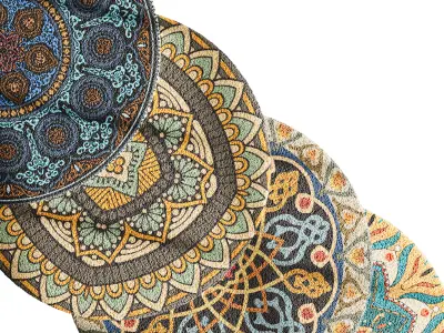 round carpet 25 3D model