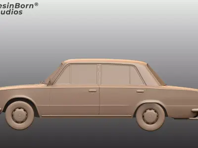 Vaz Ziguili 2101 Classic Soviet Sedan 3D Model 3D print model