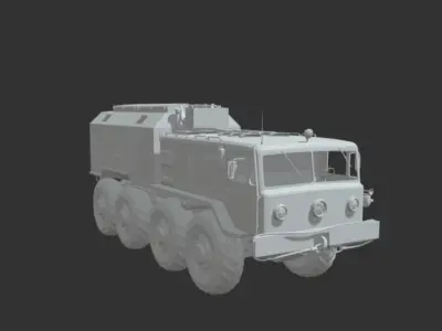 Soviet MAZ-535 Truck 1-35 Scale Kit 3D print model