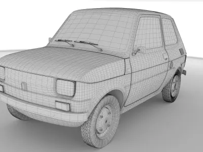 Fiat 126p 1978 3D model