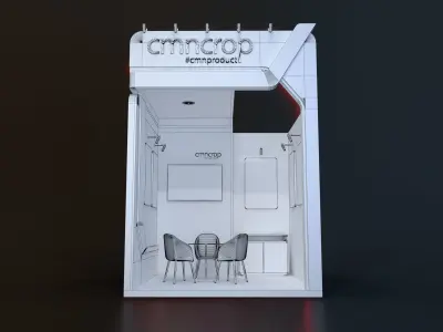 booth design 3D model
