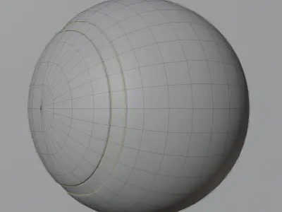 High detailed tennis ball Low-poly 3D model