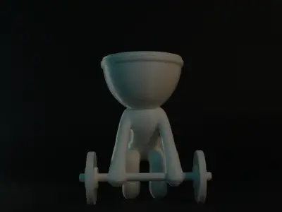 Flower Pot Weights 3D print model