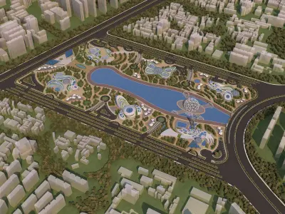 0056 - Futuristic City - 2020 - 01 3D model